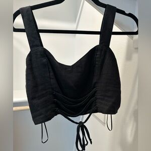Abercrombie fitch front tie crop top